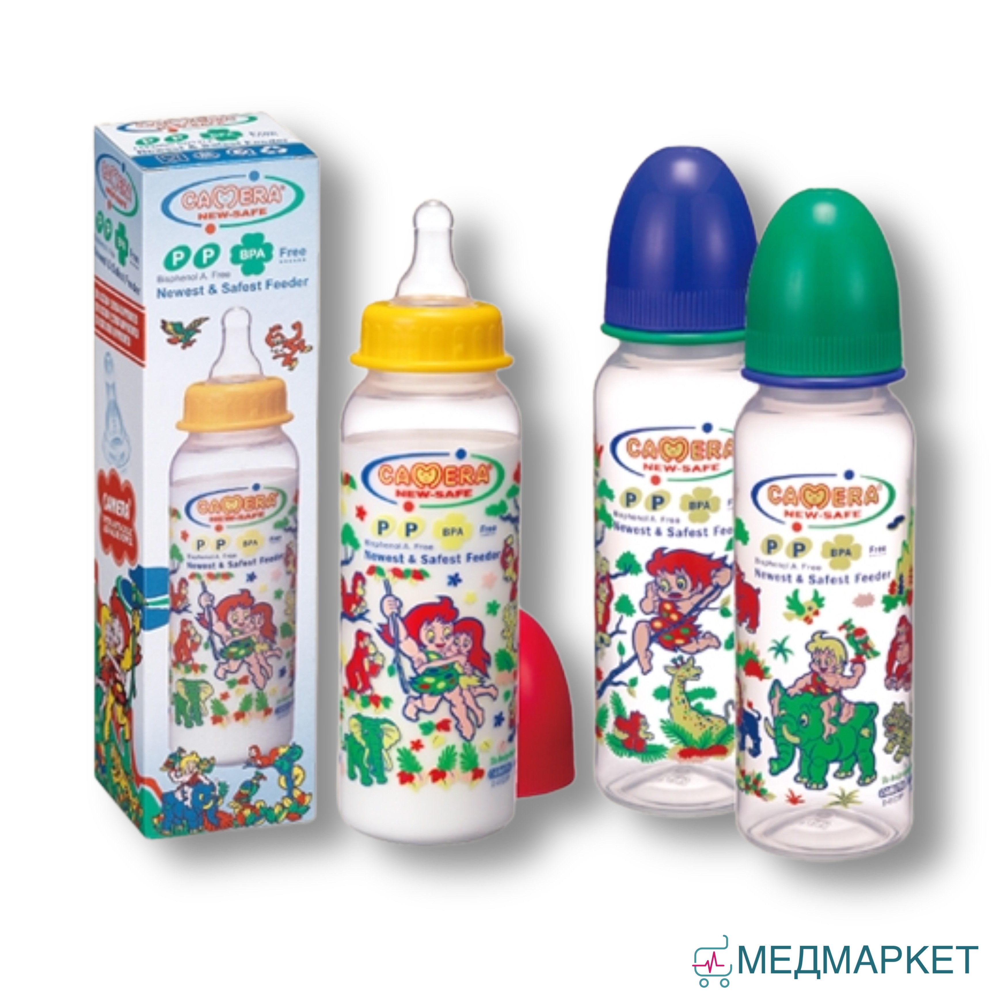 Бутылка с рисунком "Джунгли" 240 мл.